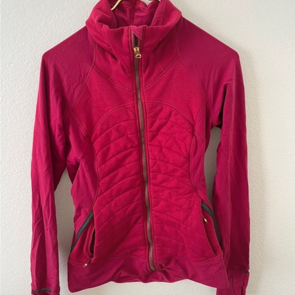 Lululemon Athletica Pink/red Cowl Neck Sweater - Picture 1 of 3